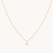 Astrid & Miyu Star collier or blanc topaze blanche