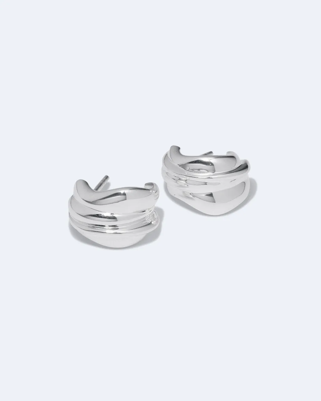 Completedworks Foreshore boucles d'oreilles argent recyclé