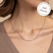 Astrid & Miyu Chelsea Chain collier or blanc massif