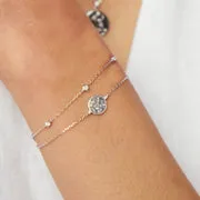 Astrid & Miyu Virgo Zodiac bracelet argent Vierge