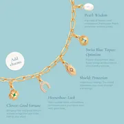 Astrid & Miyu Clover charm clip argent trèfle