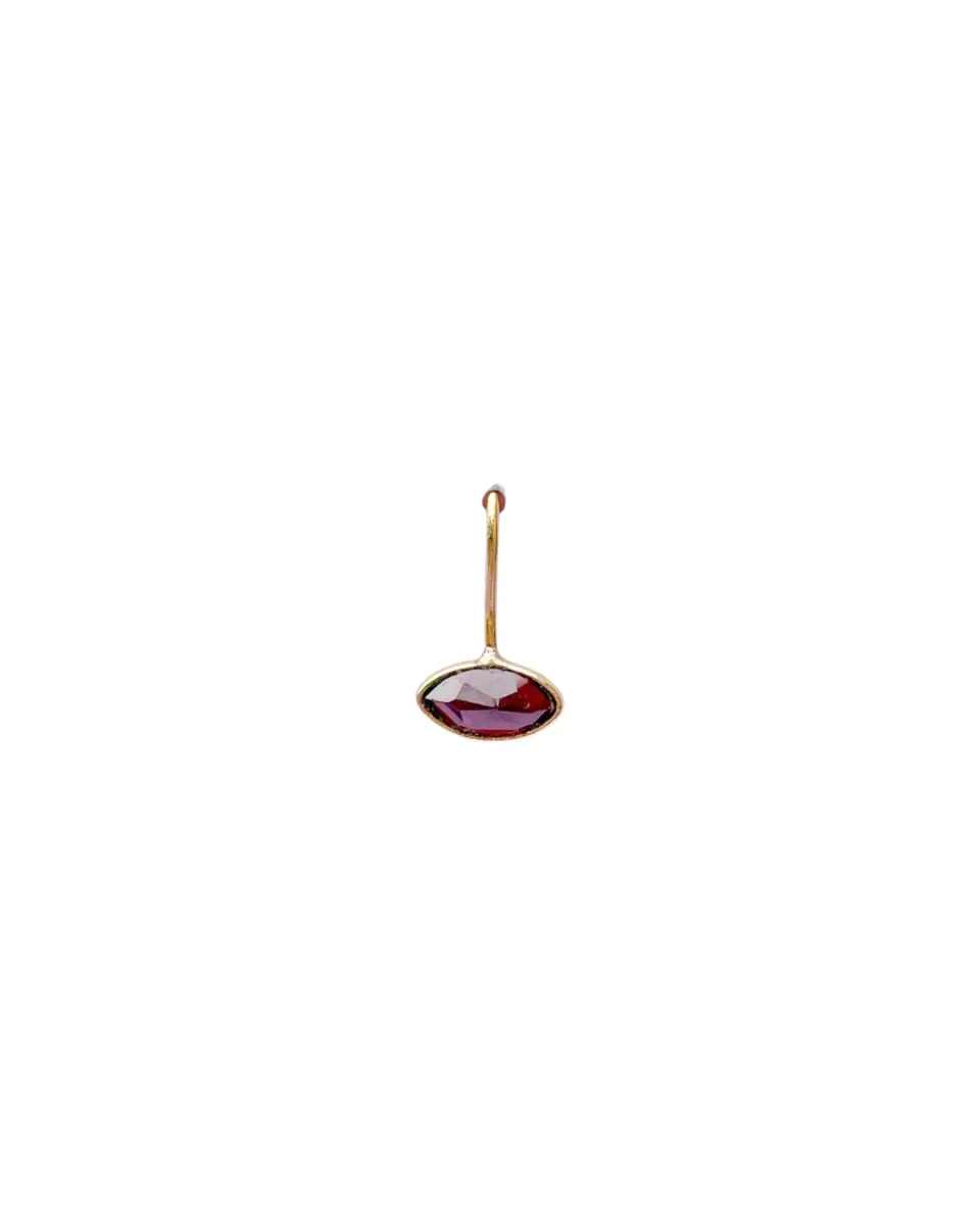 Le Fourbi de Capucine LF4A boucles d'oreilles grenat