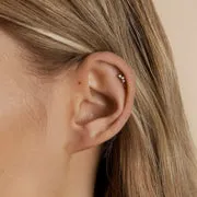 Astrid & Miyu Smokey Quartz Cluster piercing quartz fumé