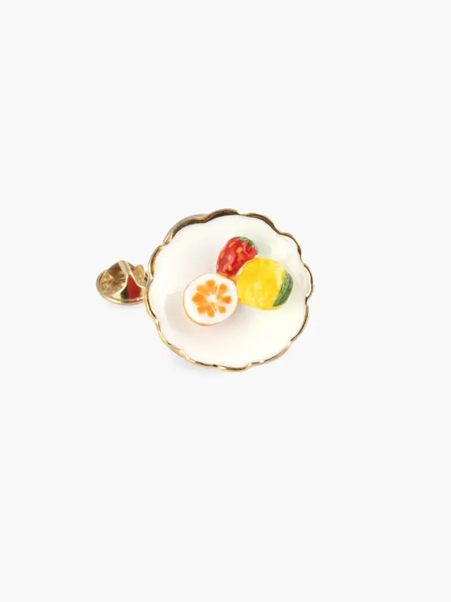 Nach Bijoux Pin’s coupe de fruits porcelaine 2,1 cm
