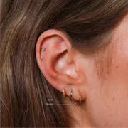 Astrid & Miyu Simple Hoops créoles or massif