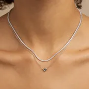 Astrid & Miyu Love Heart Charm collier argent cœur