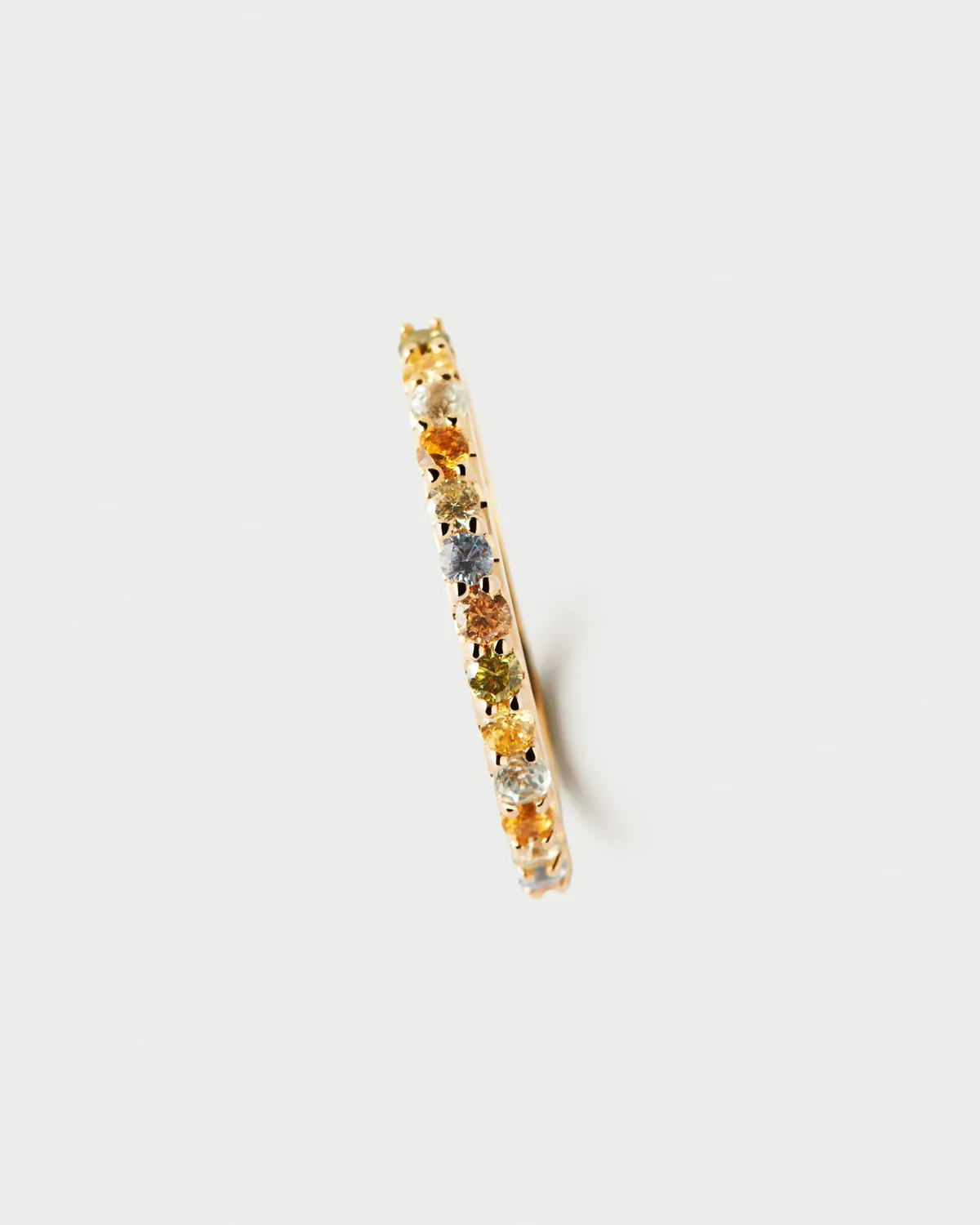 PDPAOLA Rainbow bague zirconias multicolores