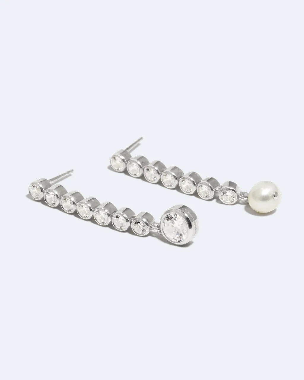 Completedworks Multiply Zero boucles perles argent zirconia