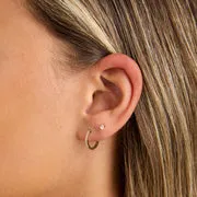 Astrid & Miyu White Topaz Pear piercing or massif
