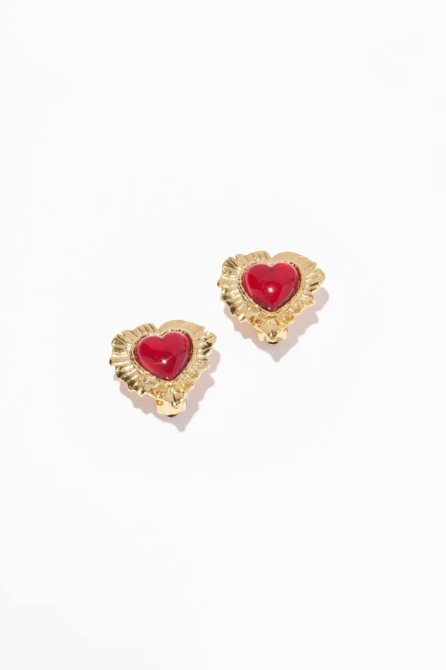 Philippe Ferrandis Break My Heart boucles clips cœur rouge