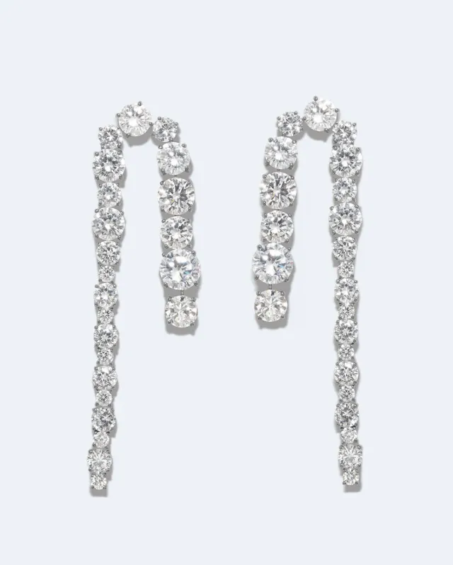 Completedworks Sleuth boucles d'oreilles zirconia argent