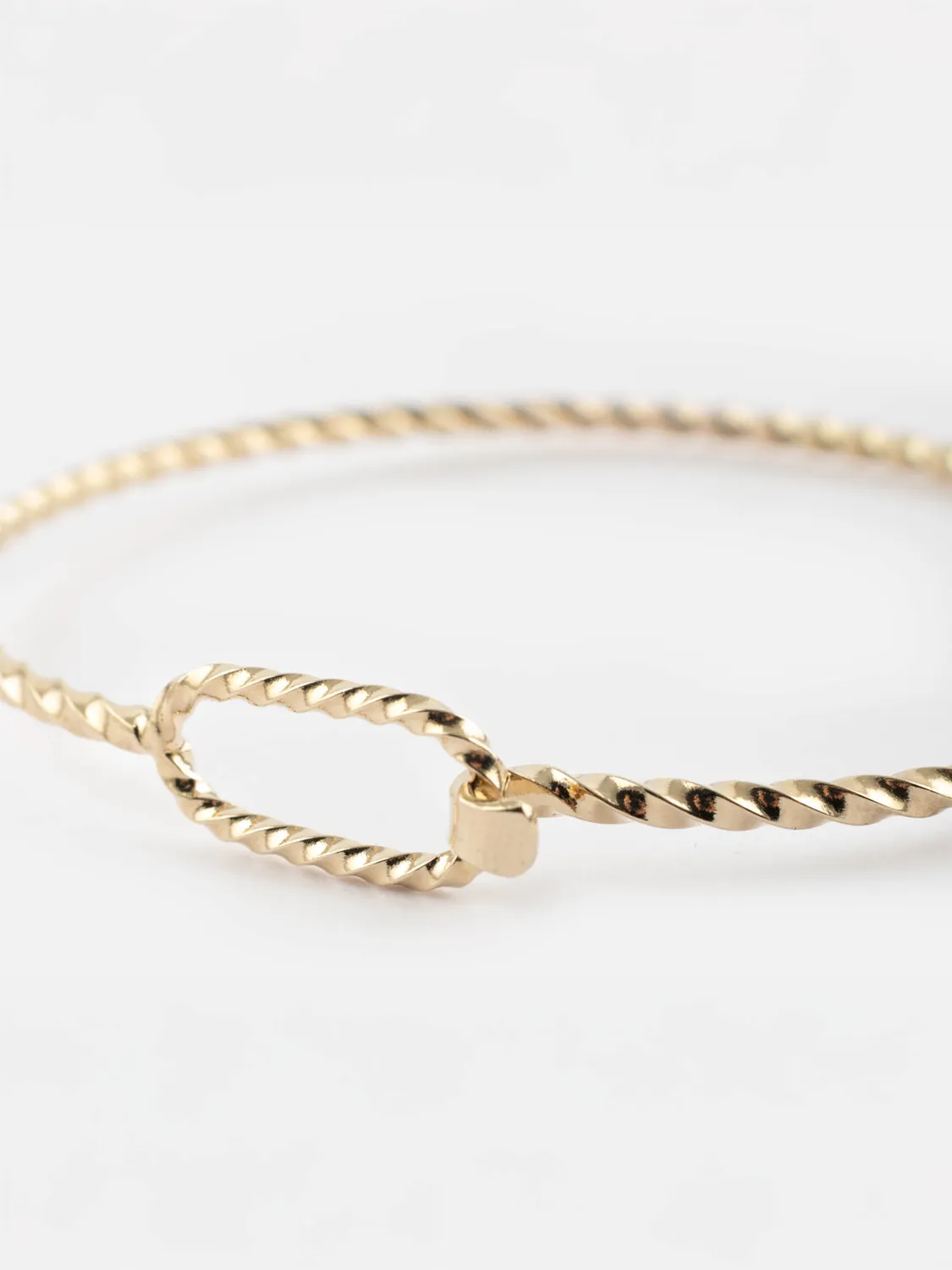 Nach Bijoux Jonc torsadé Mix and Match laiton doré