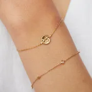 Astrid & Miyu Virgo bracelet zodiaque vierge doré