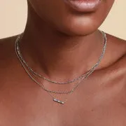 Astrid & Miyu Cosmic Star Topaz collier or blanc topaze
