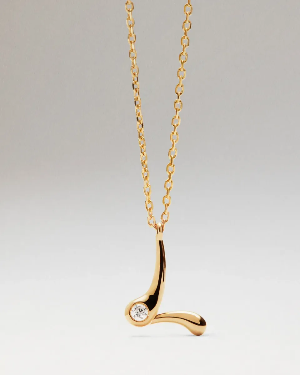 PDPAOLA L collier initiale doré 40-50 cm