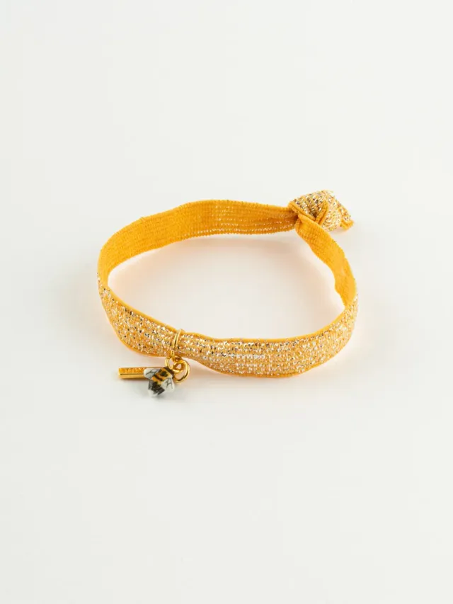 Nach Abeille bracelet twistband élastique orange