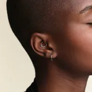 Astrid & Miyu Diamond Daith piercing or blanc diamant