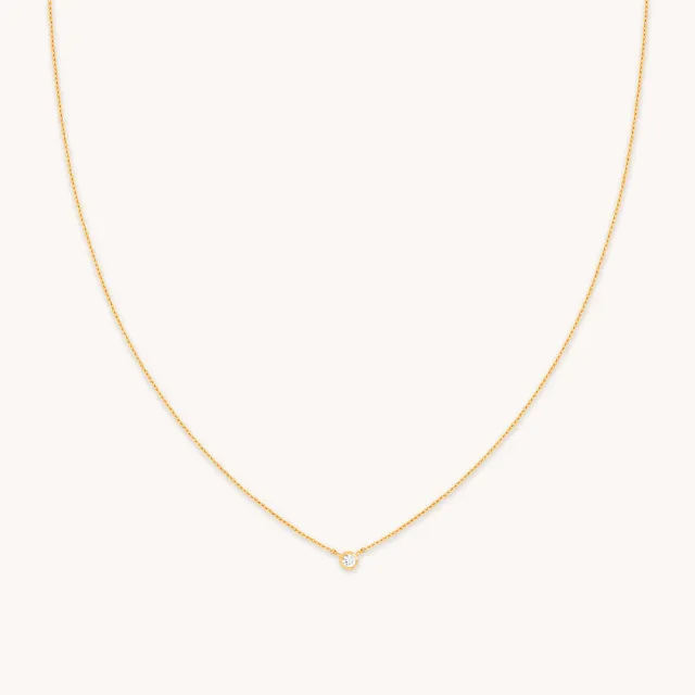 Astrid & Miyu Essential Crystal Pendant collier doré