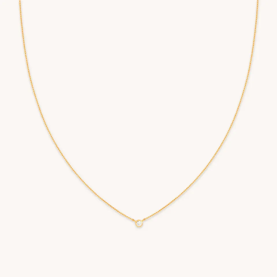 Astrid & Miyu Essential Crystal Pendant collier doré