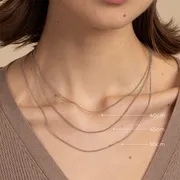 Astrid & Miyu Chelsea Chain collier or blanc massif