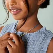 Astrid & Miyu Rainbow Junior collier or 9 carats pierres
