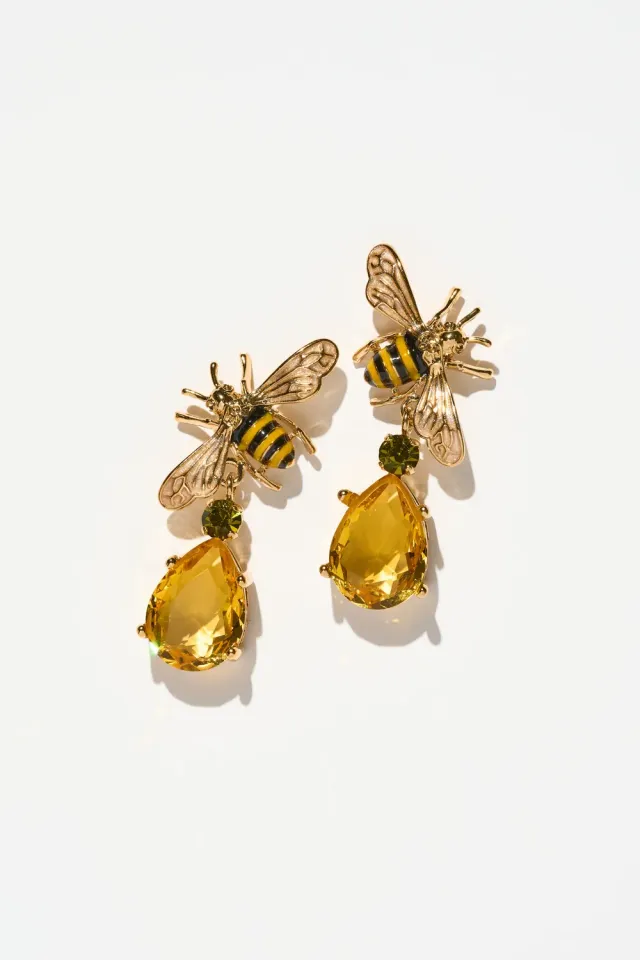 Philippe Ferrandis Bagatelle abeilles boucles clous 4,5 cm