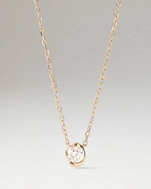 PDPAOLA Fine Delia collier or 18 carats diamant 0.168 ct