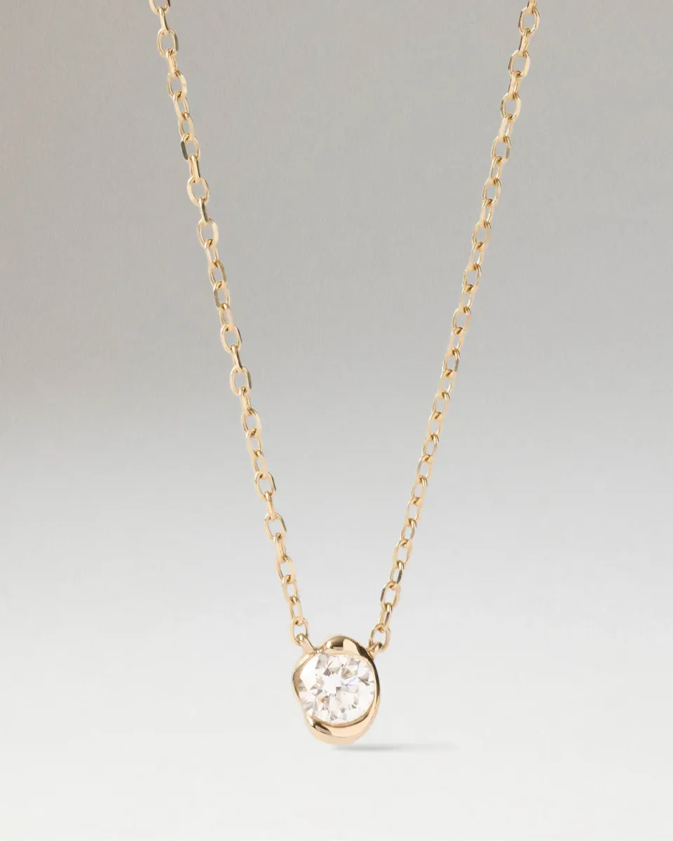 PDPAOLA Fine Delia collier or 18 carats diamant 0.168 ct