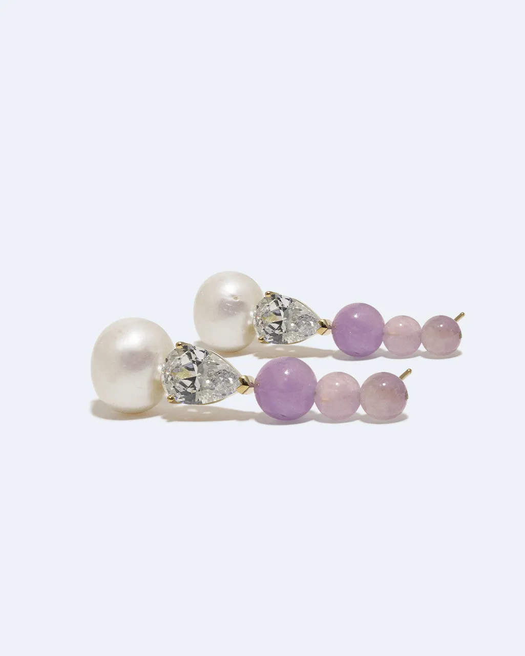Completedworks Ballard boucles d'oreilles perle jade vermeil