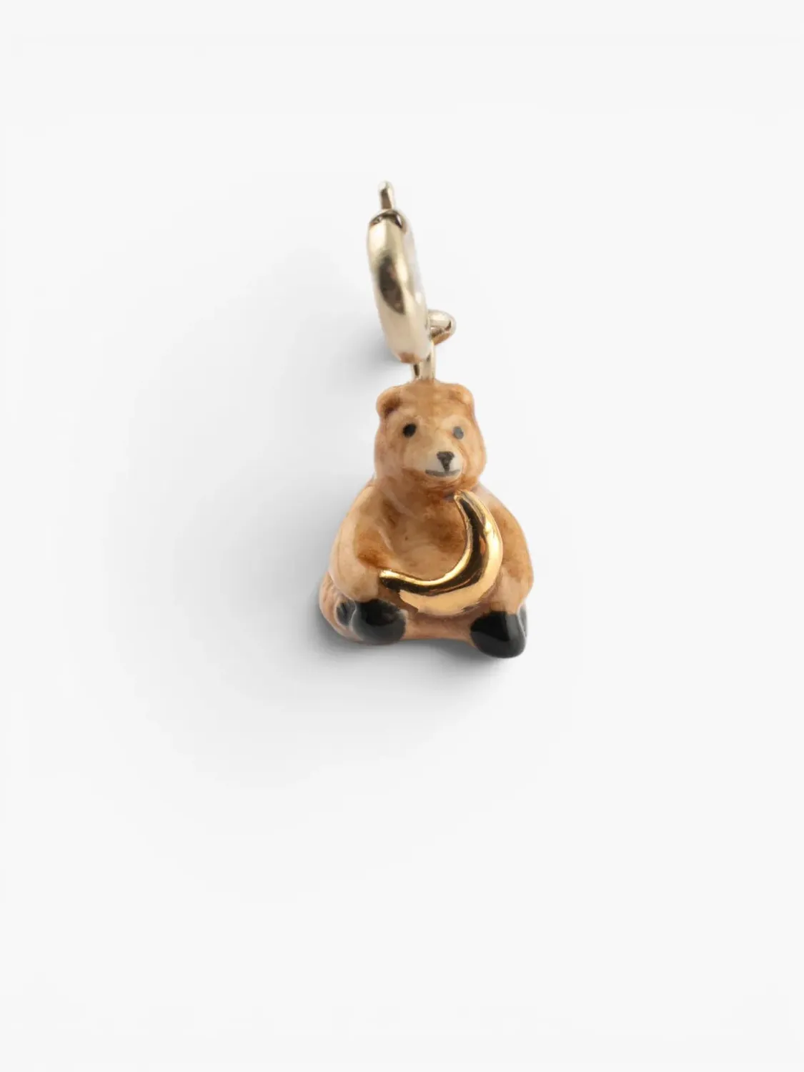 Nach Bijoux Cosmic charms ourson et lune porcelaine dorée