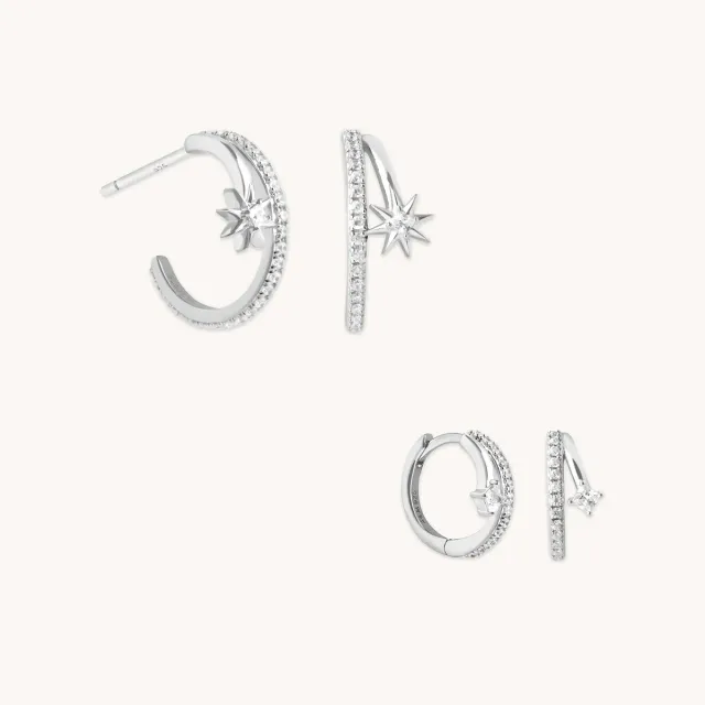 Astrid & Miyu Cosmic Illusion coffret boucles argent