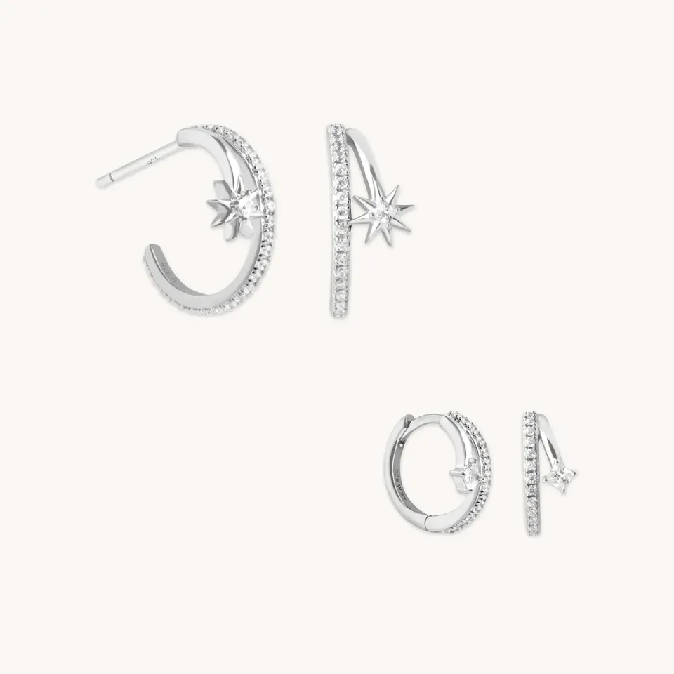 Astrid & Miyu Cosmic Illusion coffret boucles argent