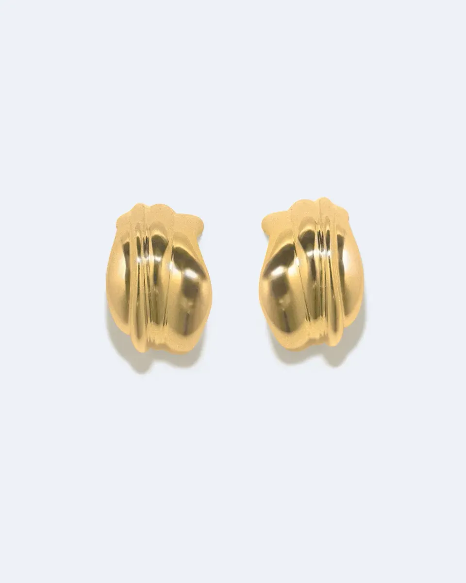 Completedworks Foreshore boucles vermeil satiné or