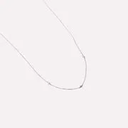Astrid & Miyu Topaz Charm collier or blanc massif topaze