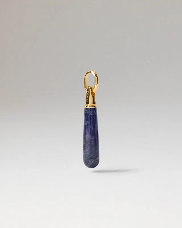 PDPAOLA Drop pendentif goutte sodalite or 35 mm
