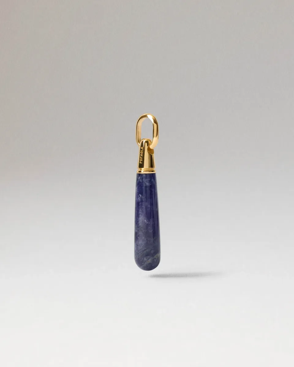 PDPAOLA Drop pendentif goutte sodalite or 35 mm
