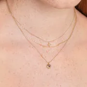 Astrid & Miyu February Amethyst Birthstone collier or massif