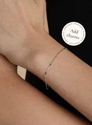 Astrid & Miyu Astrid Story Chain bracelet or blanc massif