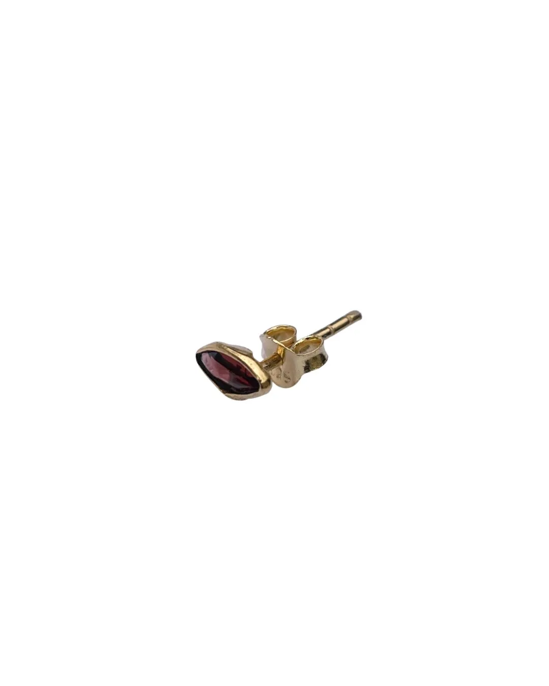 Le Fourbi de Capucine LF1A boucles d'oreille grenat puces