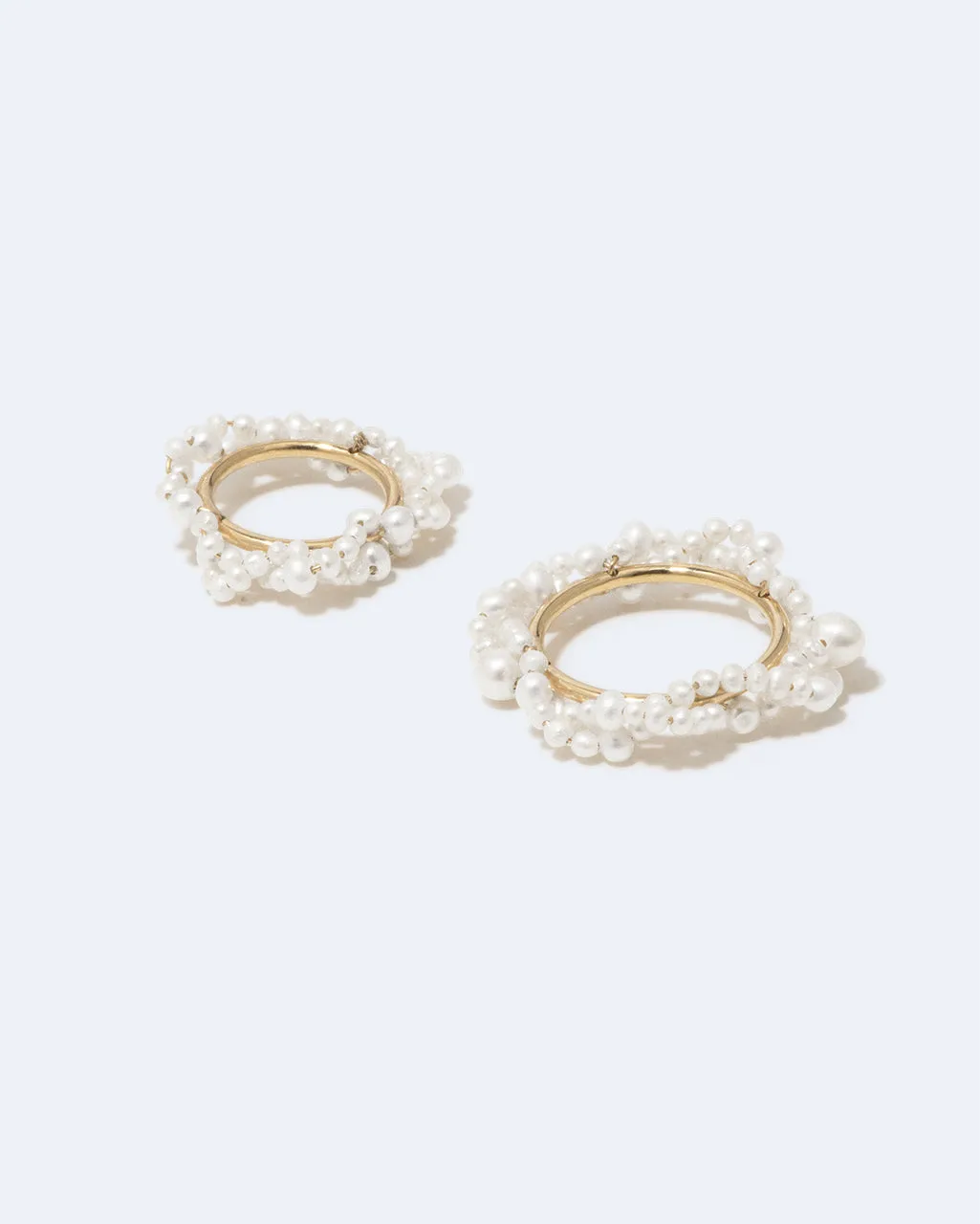Completedworks Stratus bague perle d'eau douce plaqué or