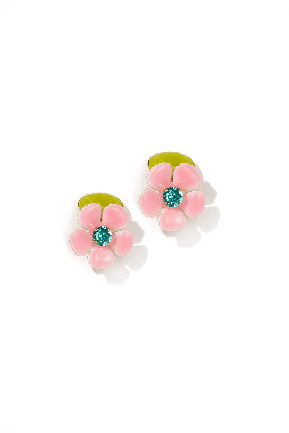Philippe Ferrandis Ischia boucles clips émail blanc