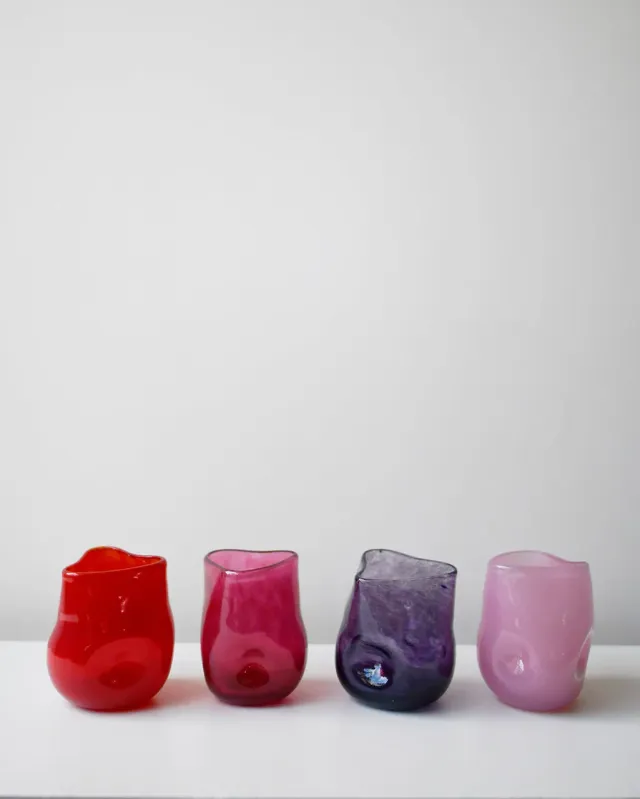 Completedworks Thaw lot 4 verres recyclé multicolore