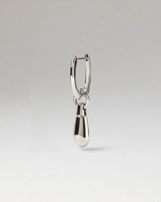 PDPAOLA Jupiter Single Hoop mono créole argent