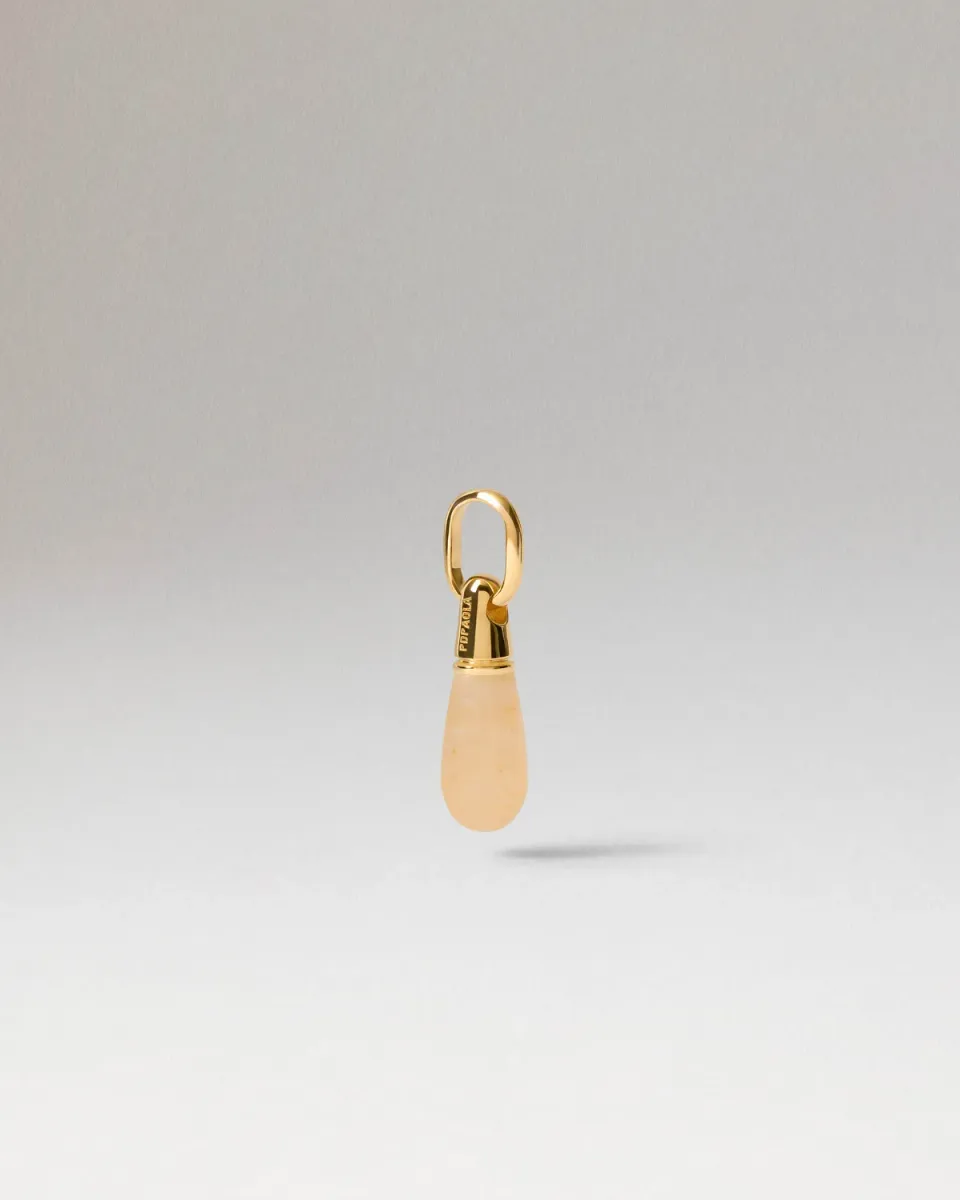PDPAOLA Yellow Aventurine Drop pendentif aventurine jaune
