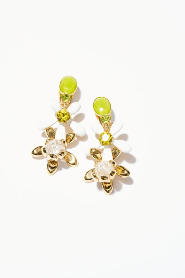 Philippe Ferrandis Neroli boucles clips rose 6,2 cm