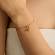 Astrid & Miyu Aquarius Zodiac Clip Charm breloque dorée verseau