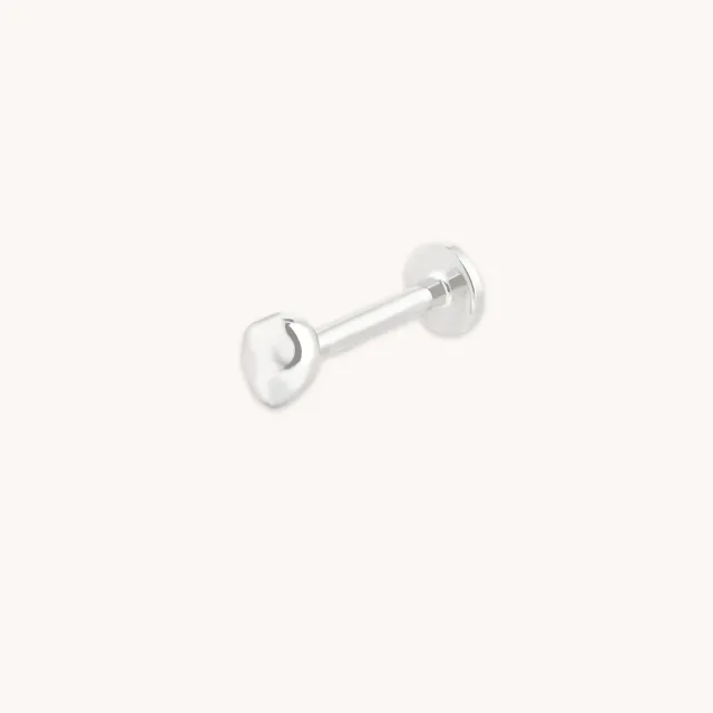 Astrid & Miyu Molten clou piercing or blanc massif