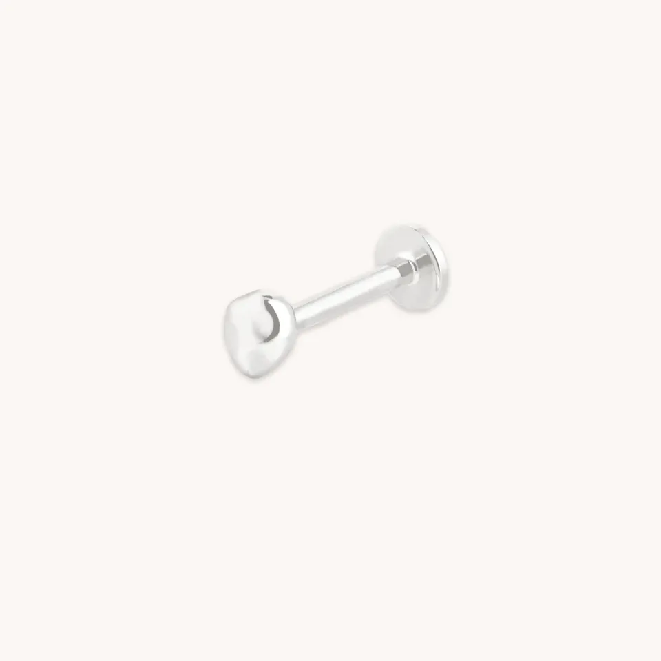 Astrid & Miyu Molten clou piercing or blanc massif