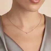 Astrid & Miyu Essential Crystal collier pendentif or rose