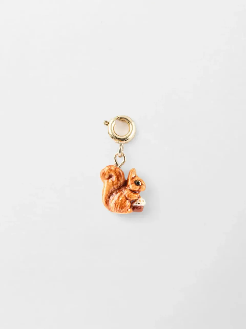 Nach Bijoux Charm's écureuil charm porcelaine sans nickel